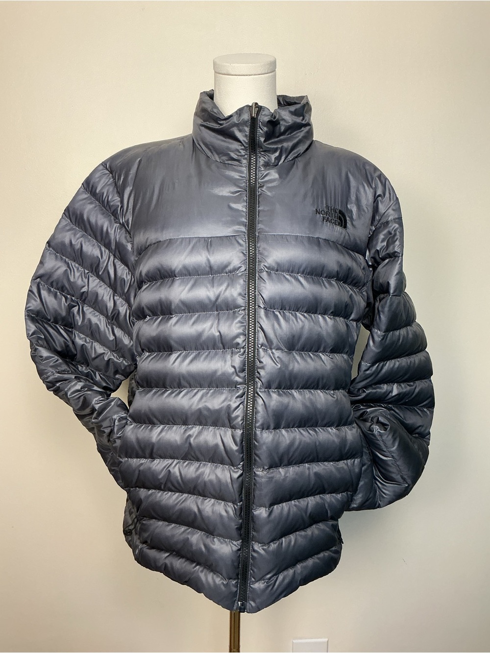 The North Face Men's Terra Peak Packable Down Puffer Jacket Smoked Pearl Sz L
